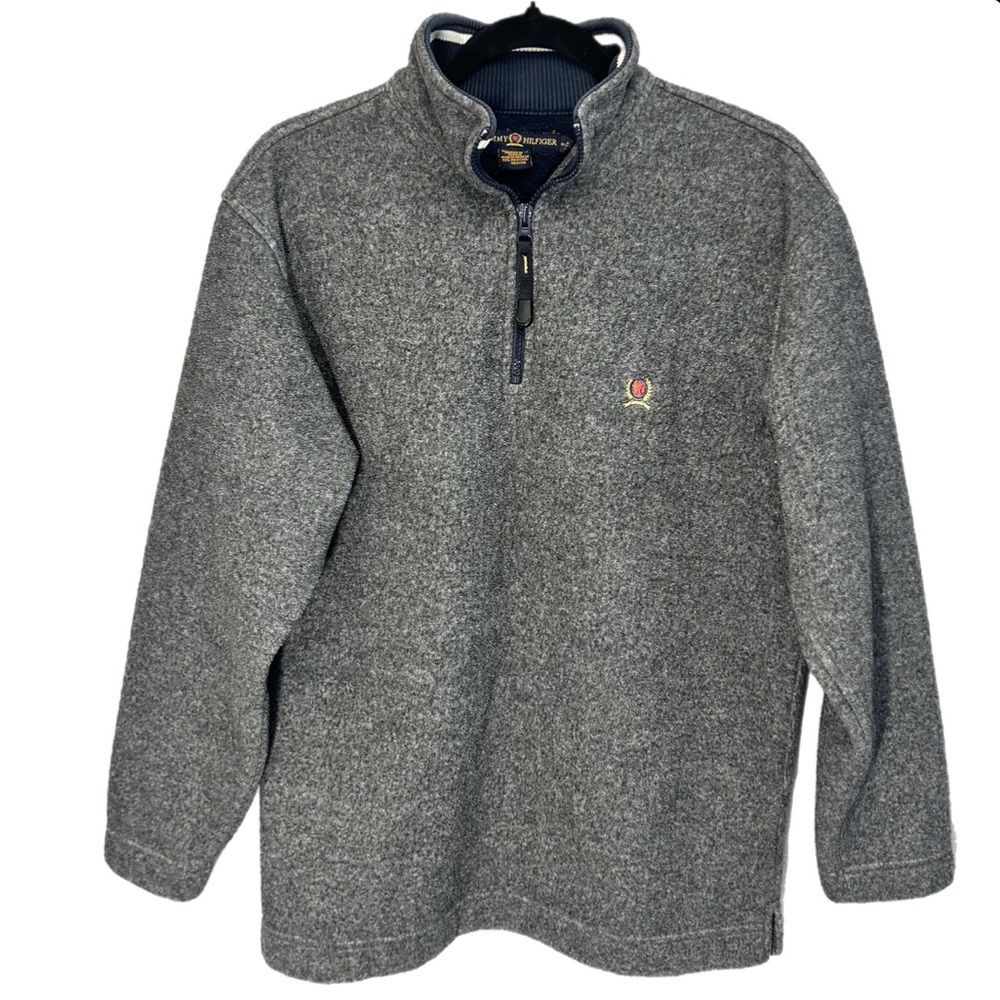 Tommy Hilfiger Vintage Golf 1/4 Zip Fleece Sweatshirt Size Small